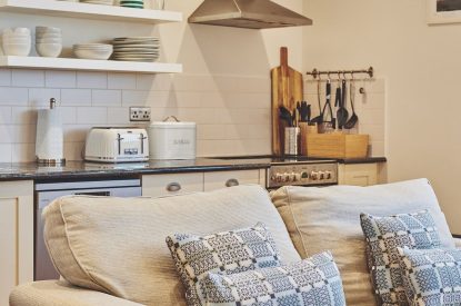 The living room at Ty Gwawr, Gower