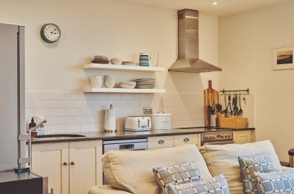 The living room at Ty Gwawr, Gower