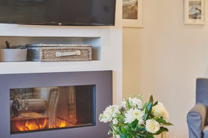 The living room at Ty Gwawr, Gower