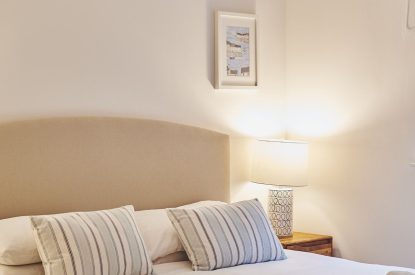 A bedroom at Ty Gwawr, Gower