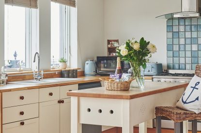 The kitchen at Ty Seren, Gower
