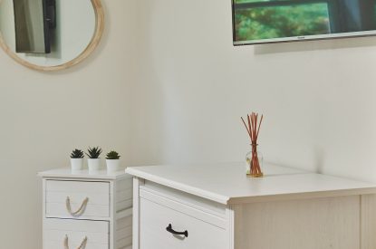 A bedroom at Ty Seren, Gower