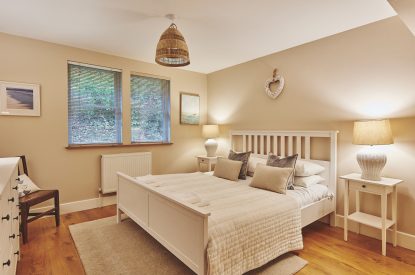 A bedroom at Ty Seren, Gower