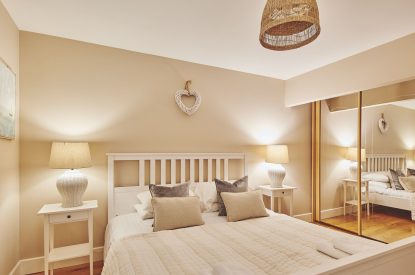 A bedroom at Ty Seren, Gower