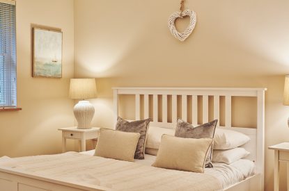 A bedroom at Ty Seren, Gower