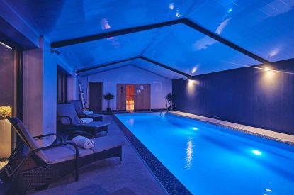 The swimming pool at Woodland House, Worcestershire