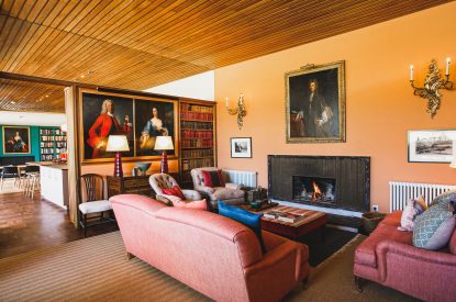 The living room at The Garden House, Edinburgh