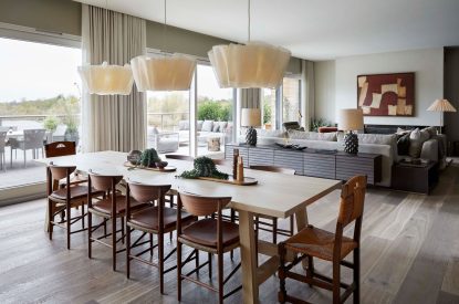 The dining room at The Reserve, Cotswolds