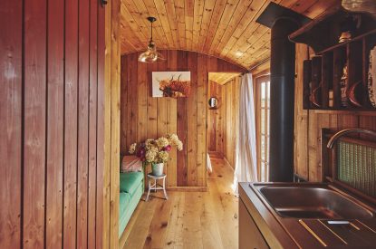 The interior of Big Sky Hideaway, Herefordshire