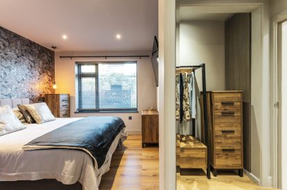 A double bedroom at Porthleven View, Cornwall