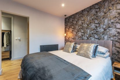 A double bedroom at Porthleven View, Cornwall