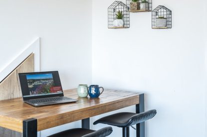 A breakfast bar at Porthleven View, Cornwall