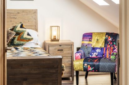 A double bedroom at Porthleven View, Cornwall