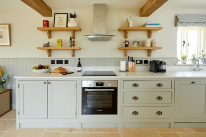 The kitchen at Haymaker Barn, Cotswolds