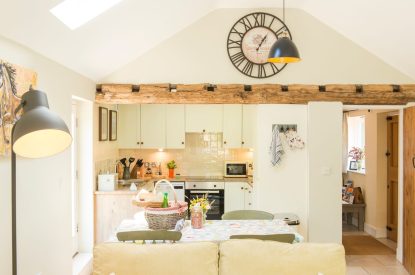 The kitchen at Wood Cottage, Worcestershire