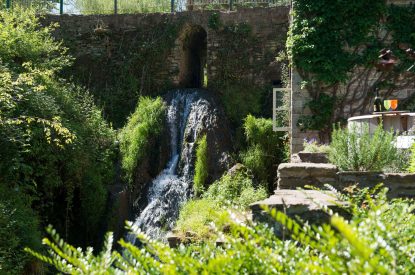 The waterfall at The Old Mill, Worcestershire