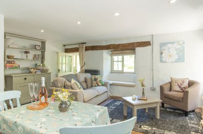 The living room at The Old Mill, Worcestershire