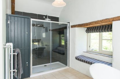 A bathroom at The Old Mill, Worcestershire