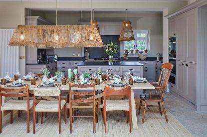 The dining room at Lakeside Manor, Cotswolds