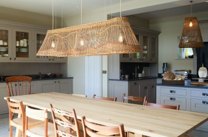 The dining table at Lakeside Manor, Cotswolds