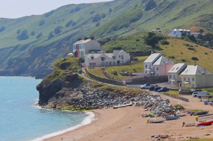 A coastal village near Beesands Vista, Devon