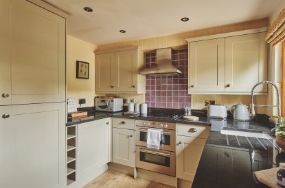 The kitchen at Acorn Barn, Cotswolds