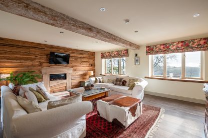 The living room at Cowdale Cottage, Yorkshire