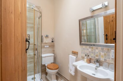 A bathroom at Rabbitdale Barn, Yorkshire