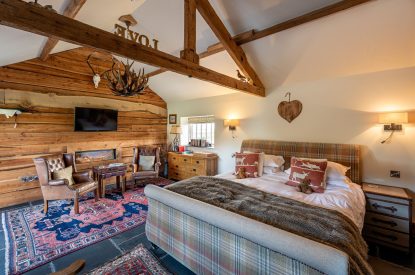 The bedroom at Blacksmith's Shop, Yorkshire