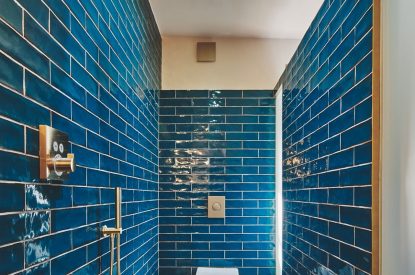A bathroom at The Old Vicarage, Lake District