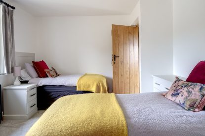 A bedroom at Ty Alwyn, Llyn Peninsula