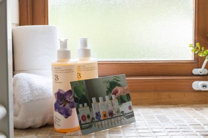 Luxury bath products at Cuckoo Cottage, Devon