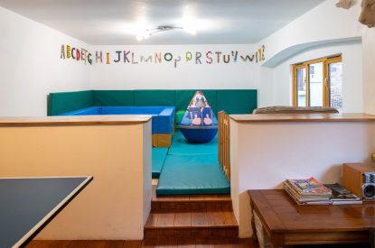 The soft play at Cuckoo Cottage, Devon