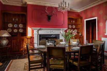 The dining room at Kittiwake House, Devon