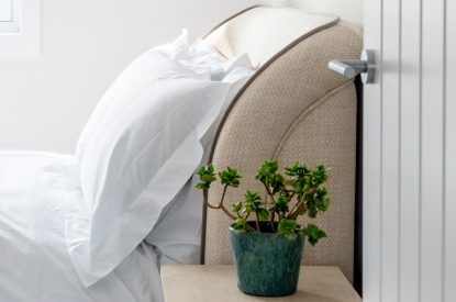 A bedroom at Lakefront Lodge, Cotswolds