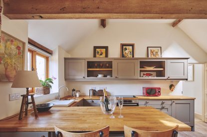 The kitchen at Jersey Barn, Chiltern Hills