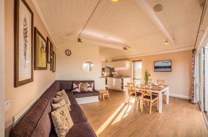 The living space at Monty's Lookout, Worcestershire