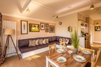 The dining room at Monty's Lookout, Worcestershire