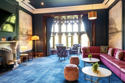 The living room at Windermere Retreat, Cumbria