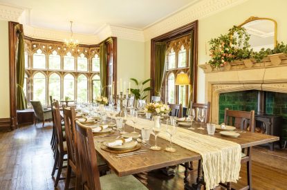 The dining room at Windermere Retreat, Cumbria