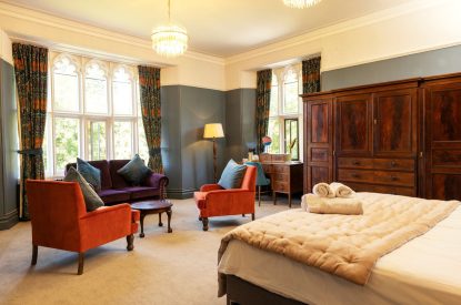 A bedroom at Windermere Retreat, Cumbria