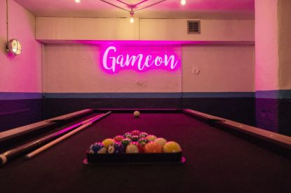 The games room at Windermere Retreat, Cumbria