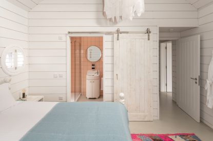 A bedroom at Gwithian, Cornwall