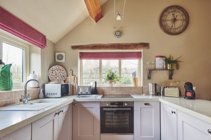 The kitchen at Hollington Barns, Peak District