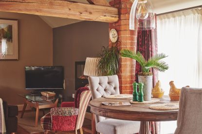 The dining area at Hollington Barns, Peak District