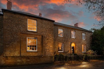 The exterior of Flax Manor, Somerset