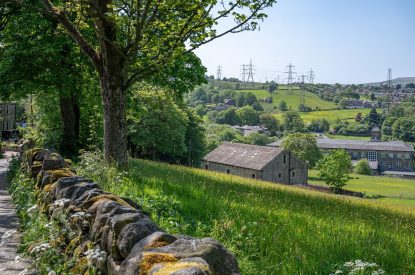 The countryside view at Meadow Barn, Yorkshire