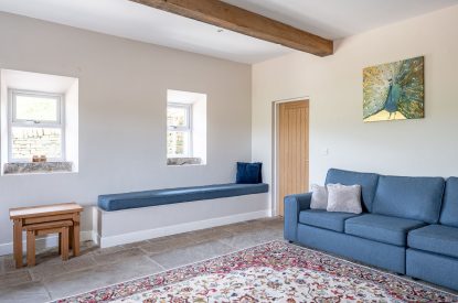 The living room at Meadow Barn, Yorkshire