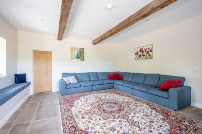 The living room at Meadow Barn, Yorkshire