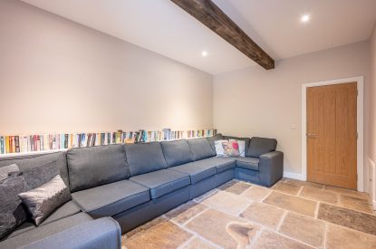 The living room at Meadow Barn, Yorkshire